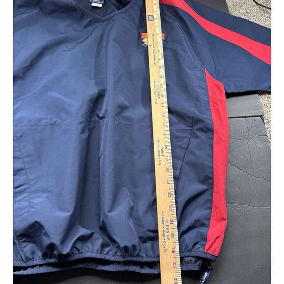 Cooperstown Dreams Park Pullover Men L Blue Baseball Short Sleeve Windbreaker - Picture 4 of 16